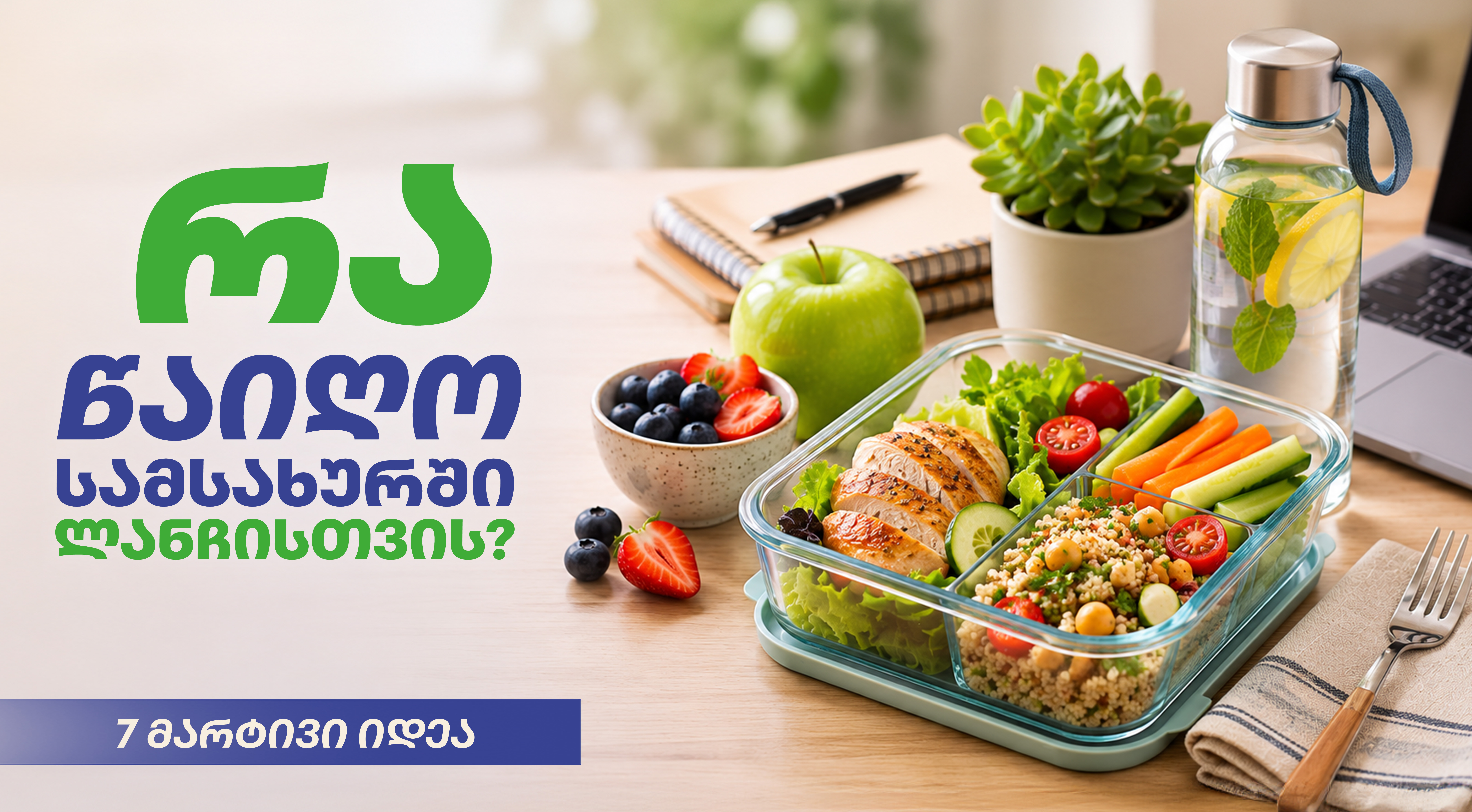 რა წაიღო სამსახურში ლანჩისთვის? იდეები, რომლებიც დროსაც დაგიზოგავს და ენერგიასაც შეგინარჩუნებს