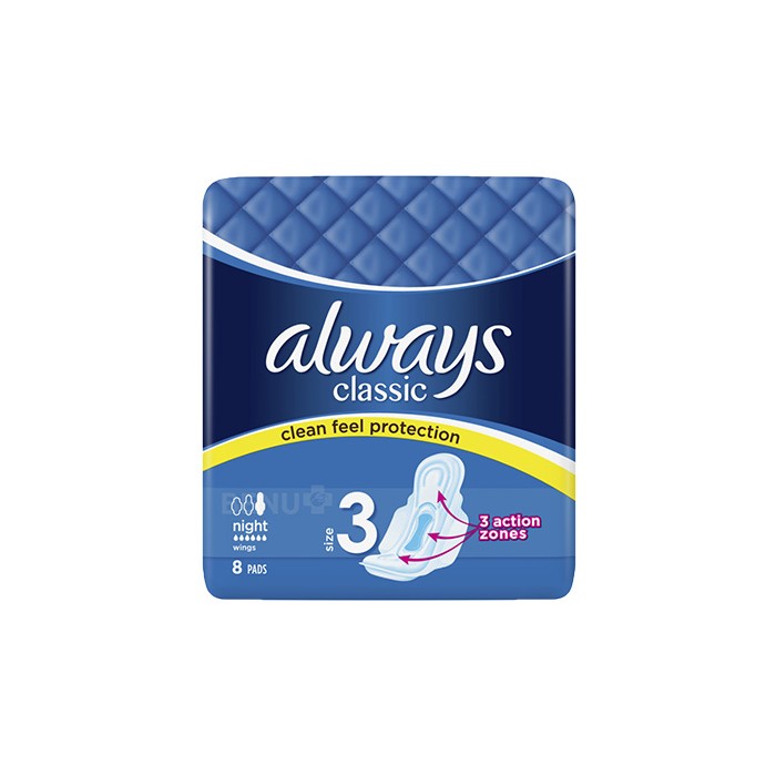 „ოლვეისი“ ჰიგიენური საფენი „კლასიკი“ 8/9 ც.