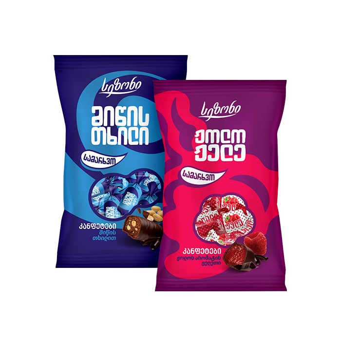 „ ბარამბო“ ჟელე „სეზონი“ ჟოლოთი/მიწის თხილით 200 გ