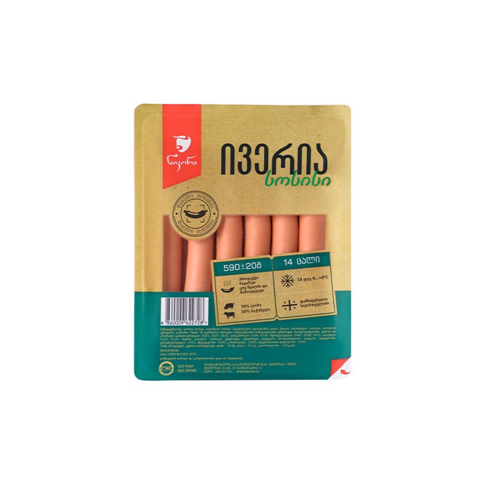 „ნიკორა“ სოსისი „ივერია“ 590 გ