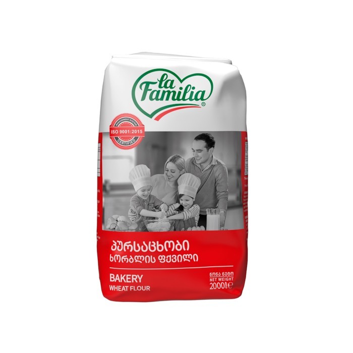 „ლა ფამილია“ ფქვილი ხორბლის, პურსაცხობი 2 კგ