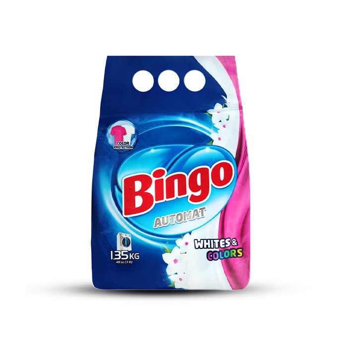 „ბინგო“ სარეცხი ფხვნილი „ავტომატი“, უნივერსალი 1,5 კგ