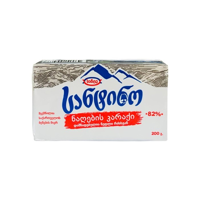 „სანტინო“ კარაქი ნაღების 82%  400 გ