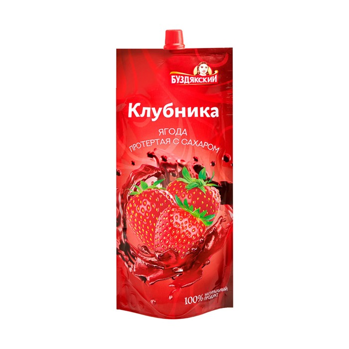 „ბუზდიაკსკი“ ჯემი მარწყვის /მოცვის/ჟოლოსი 280 გ