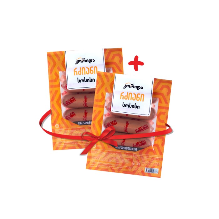 2 ც. „კორიდა“ სოსისი „რძიანი“ 500 გ