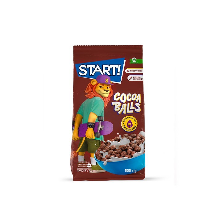 „სტარტი“ ბურბუშელა სიმინდის ბურთები 500 გ