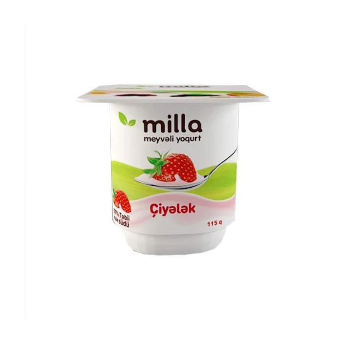 „მილა“ იოგურტი ატმის/მარწყვის  3% 115 გ