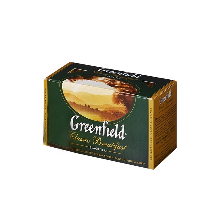 „გრინფილდი“ ჩაი შავი „კლასიკ ბრექვესთი“ 25 ც.