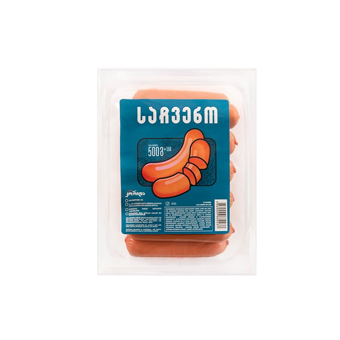 „კორიდა“ სოსისი „საჩვენო“ 500 გ