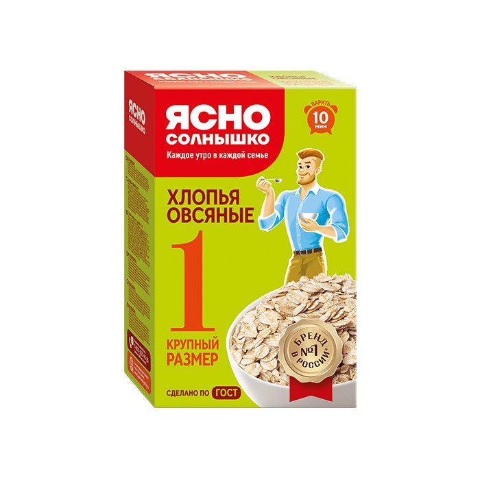 „იასნო სოლნიშკო“ შვრიის ფანტელი №1 500 გ