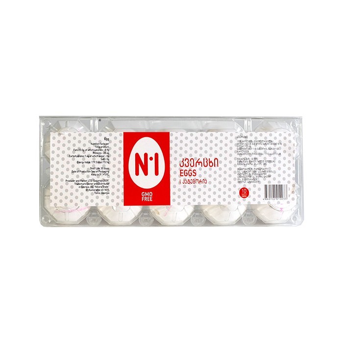 „N1“ კვერცხი 1 კატ. 10 ც.