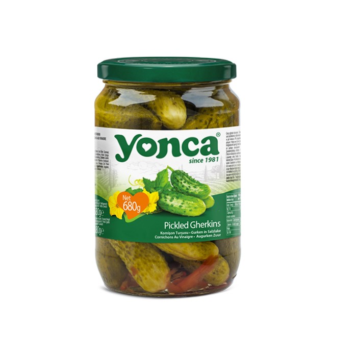 „იონჯა“კონსერვი მჟავე კიტრის „კორნიშონი“ 680 მლ