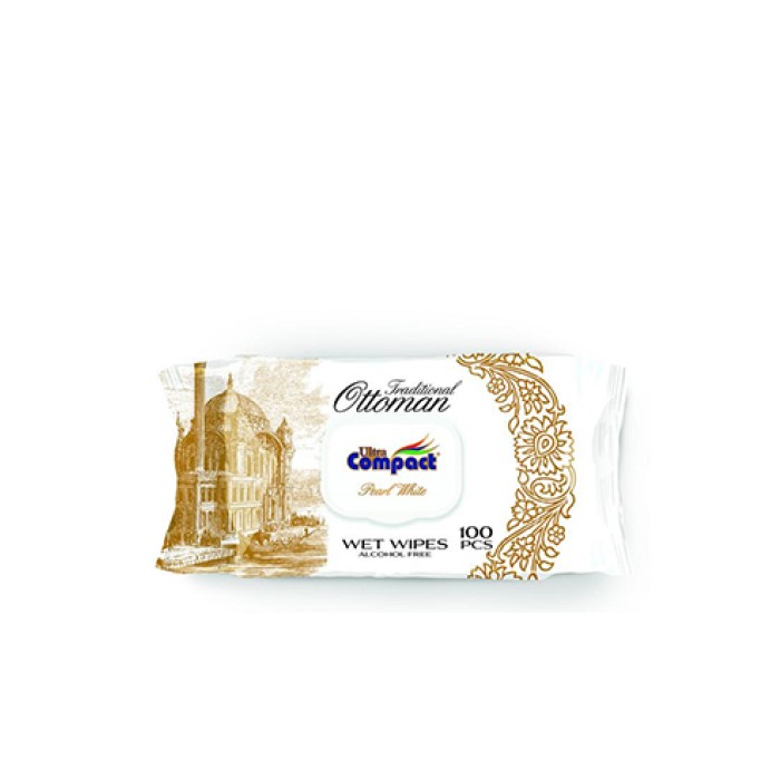 „კომპაქტი“ სველი ხელსახოცი „ოტომანი“ 100 ც.